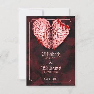 Zombie Brains Bröllop OSA Card Kort