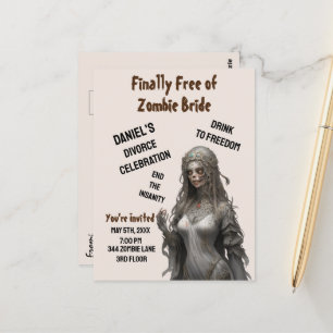 Zombie Bride Divorce Party Investigation Freedom R Vykort