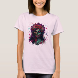Zombie Bride Horror Halloween Art T Shirt