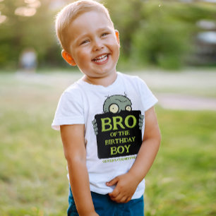 Zombie Brother of the Birthday Boy Funny Monsters T Shirt