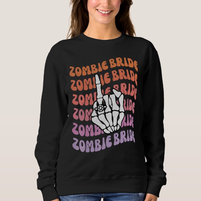 Zombie Brud Til Döden Skiljer Oss Åt Sällskapsdame T Shirt (Framsida)