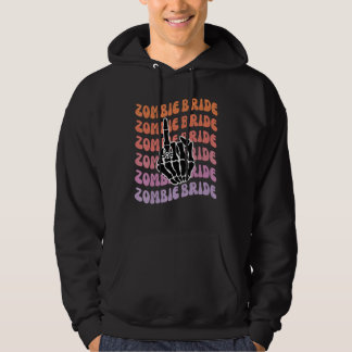 Zombie Brud Til Döden Skiljer Oss Åt Sjungmö Fest Hoodie