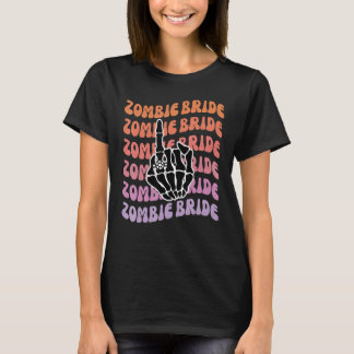 Zombie Brud Til Döden Skiljer Oss Åt Sjungmö Fest T Shirt