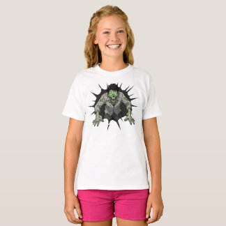 Zombie bryter genom vägg Skräckpresent T Shirt