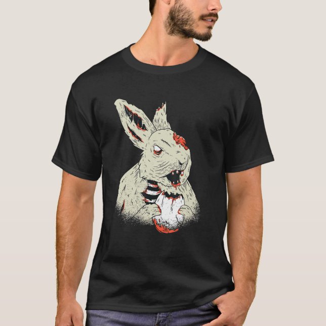 Zombie Bunny T Shirt (Framsida)
