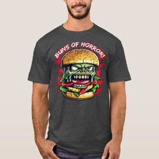 Zombie Burger Buns of Horror T Shirt