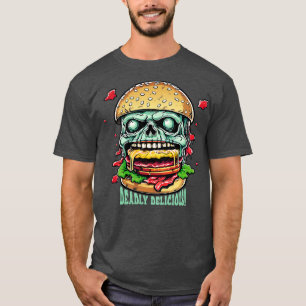 Zombie Burger Deadly Delicious T Shirt