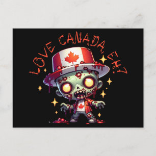 Zombie Canada Day Vykort