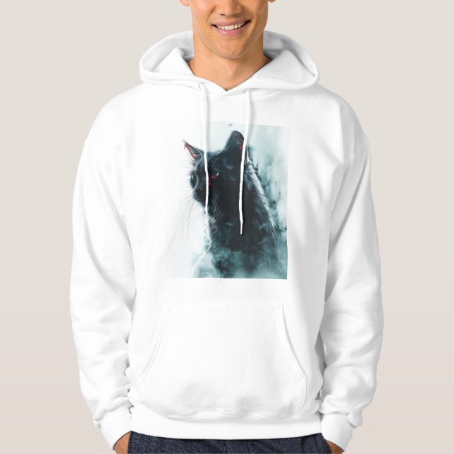 Zombie Cat Apocalypse Hoodie (Framsida)