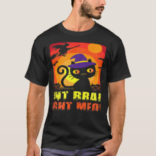 Zombie Cat Humous want Brain Höger Meow Ee T Shirt
