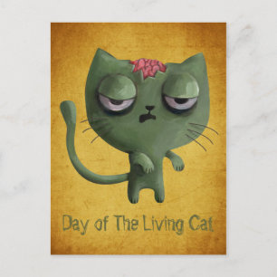 Zombie Cat Vykort