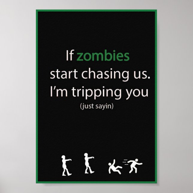 Zombie Chase Poster (Framsidan)