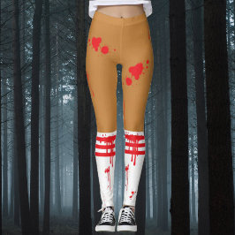 Zombie Cheerledare Blood Splattered Leggings