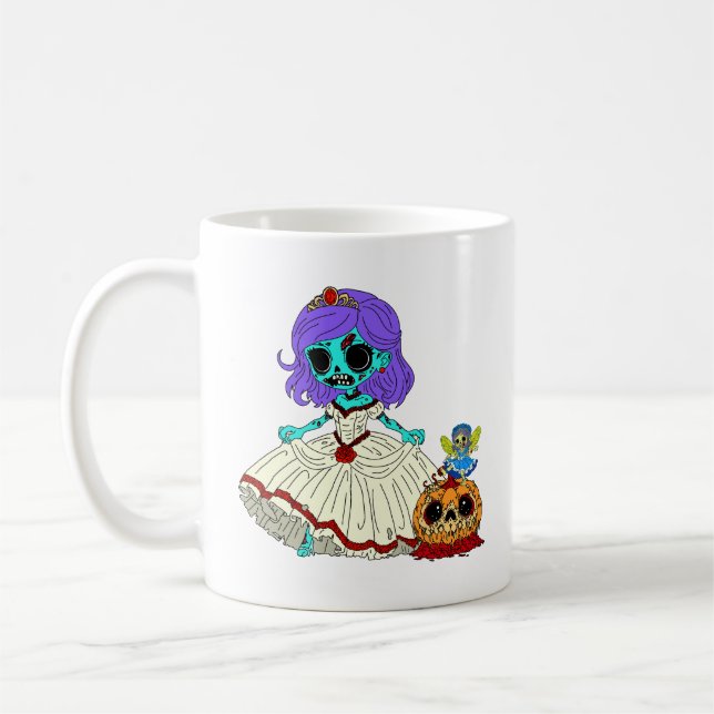 Zombie Cinderella Kaffemugg (Vänster)