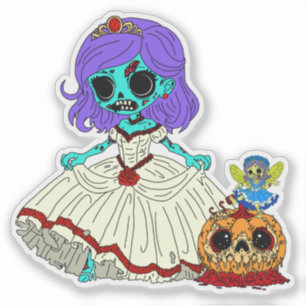 Zombie Cinderella Klistermärken