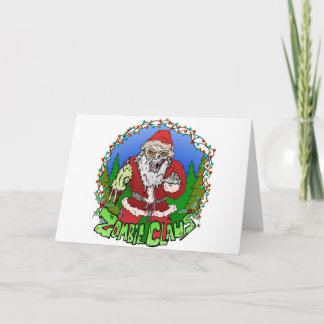 Zombie Claus Helgkort