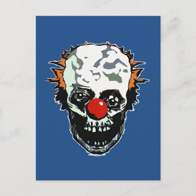 Zombie clown vykort (Framsida)