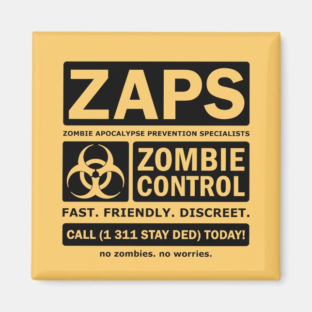 Zombie Control Magnet (Framsidan)