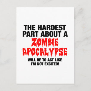 Zombie Coola Design Vykort