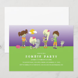 Zombie Costume Party Inbjudningar