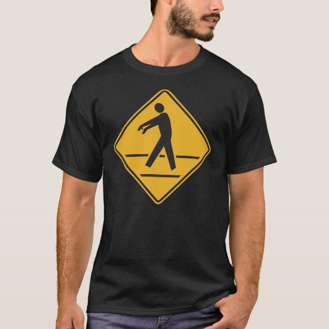Zombie Crossing Shirt Tee (Framsida)