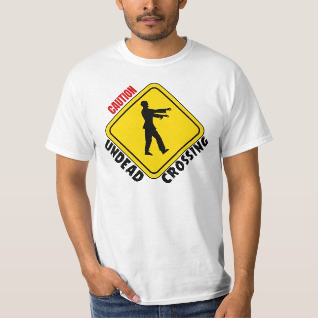 Zombie Crossing T Shirt (Framsida)