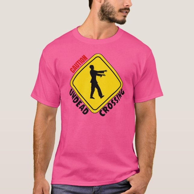 Zombie Crossing T Shirt (Framsida)