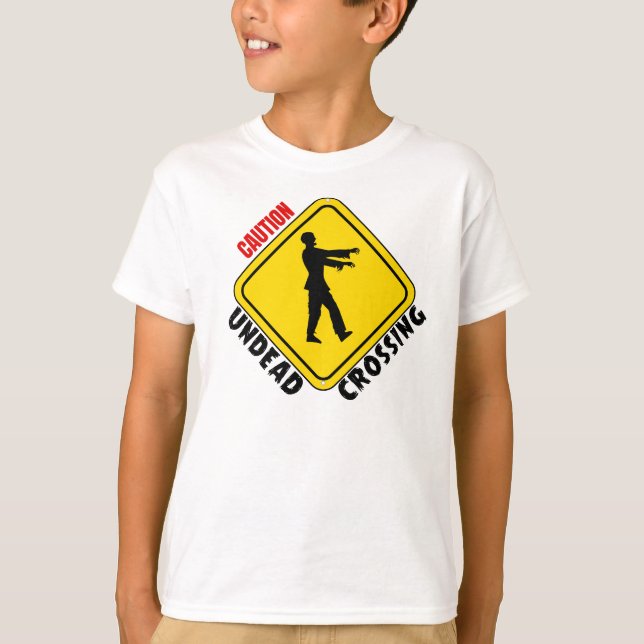 Zombie Crossing T Shirt (Framsida)