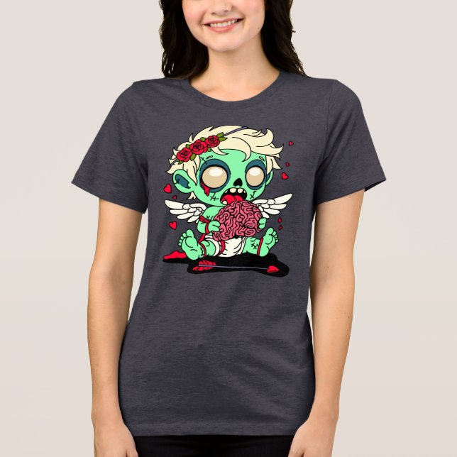 Zombie Cupid T Shirt (Framsida)