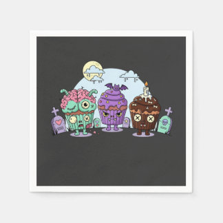Zombie Cupkaka Halloween Pappersservett
