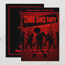 Zombie Dance Party Black & Orange