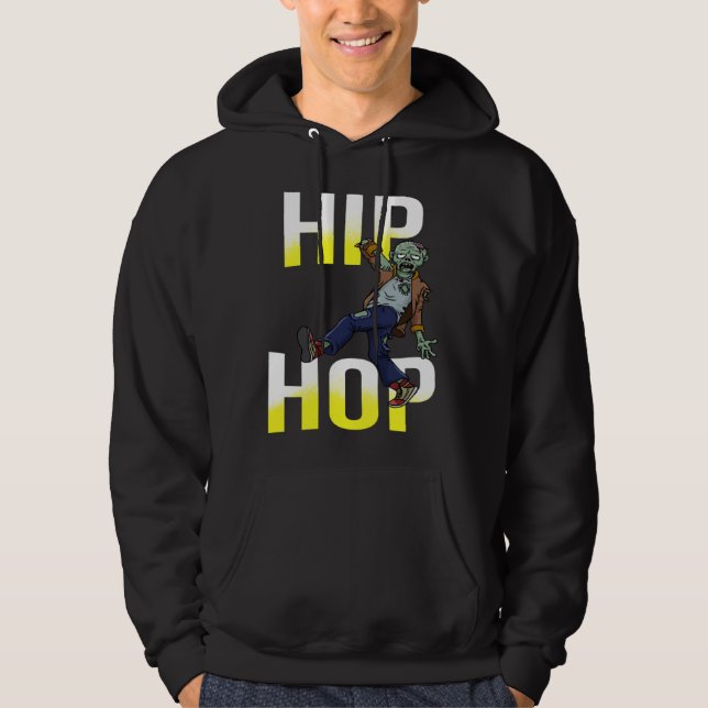 ZOMBIE Dancing HIP HOP Breakdancing Kids or Adults Hoodie (Framsida)