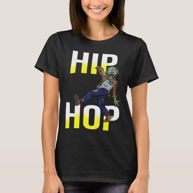 ZOMBIE Dancing HIP HOP Breakddans Kids eller Vuxno T Shirt (Framsida)