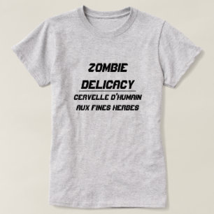 Zombie Delicacy Human-hjärnan med örter T-shirt