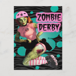 Zombie Derby Vykort