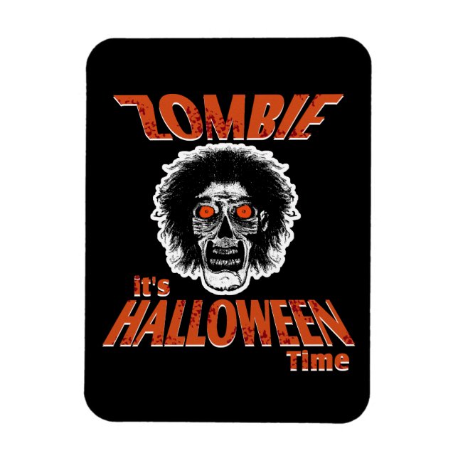ZOMBIE Det är Halloween Time Magnet (Vertikal)