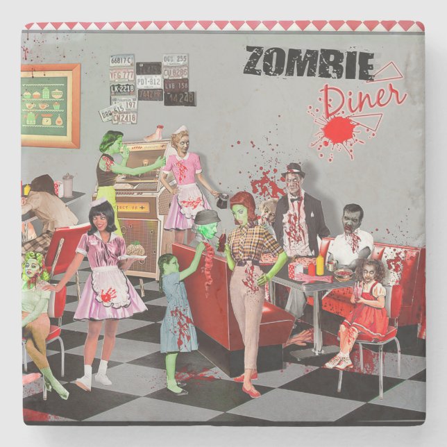 Zombie Diner Stenunderlägg (Framsidan)