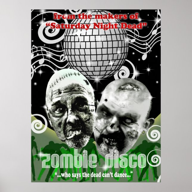 zombie disco poster (Framsidan)
