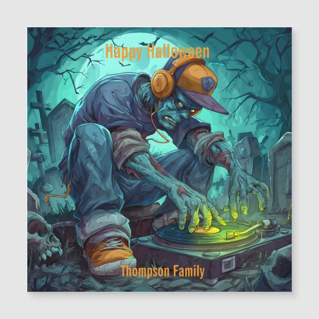 Zombie DJ Rave Halloween fest Vibes (Framsida)