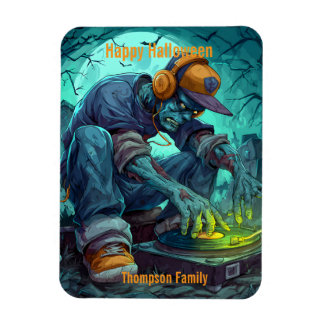 Zombie DJ Rave Halloween fest Vibes Magnet