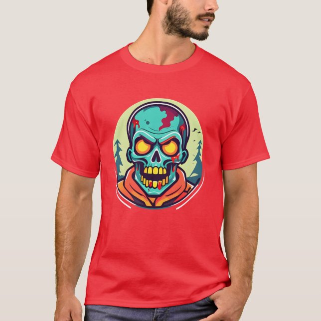 zombie död flicka t shirt (Framsida)