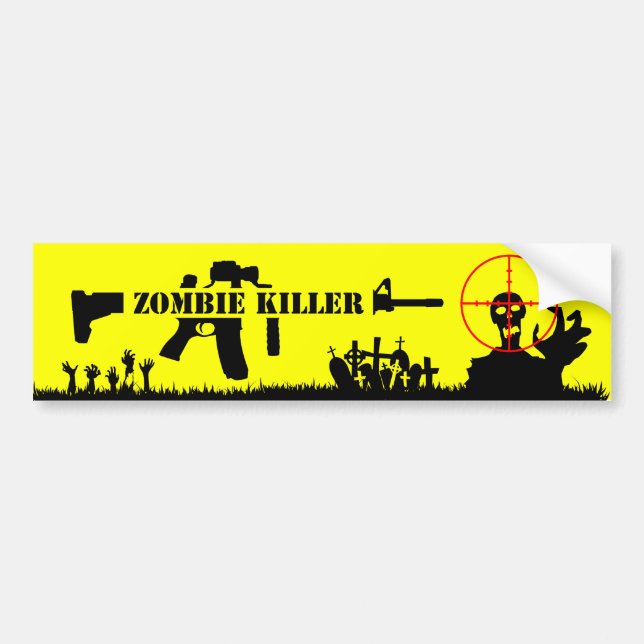 Zombie Dödare Bildekal (Framsidan)