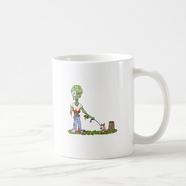 Zombie Dog Walker Kaffemugg (Höger)