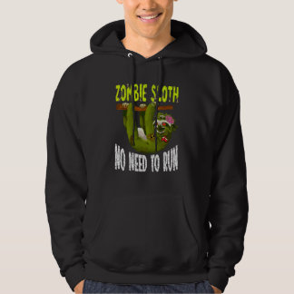 Zombie Dovhjort Behöver Inte Springa Skräckinjaga Hoodie