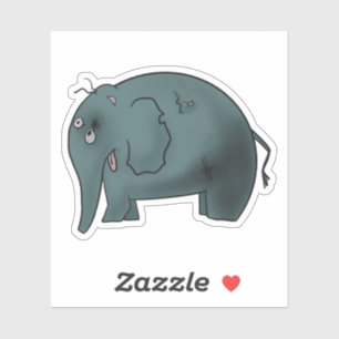 Zombie elephant klistermärken
