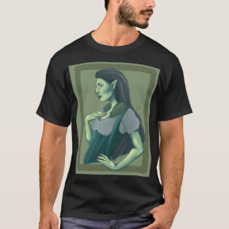 Zombie Elf Fantasy Tecknad Bok Art T Shirt