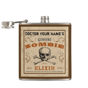 Zombie Elixir Anpassade Flask Fickplunta