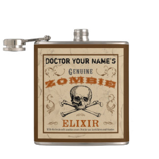 Zombie Elixir Anpassade Flask Fickplunta