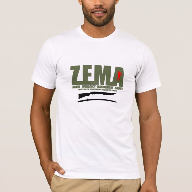 Zombie.Emergency.Management.Agency-T-tröja T-shirt (Framsida)