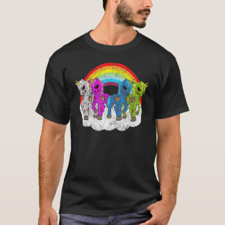 Zombie Enhörning Apokalyps Varelser Halloween Zomb T Shirt